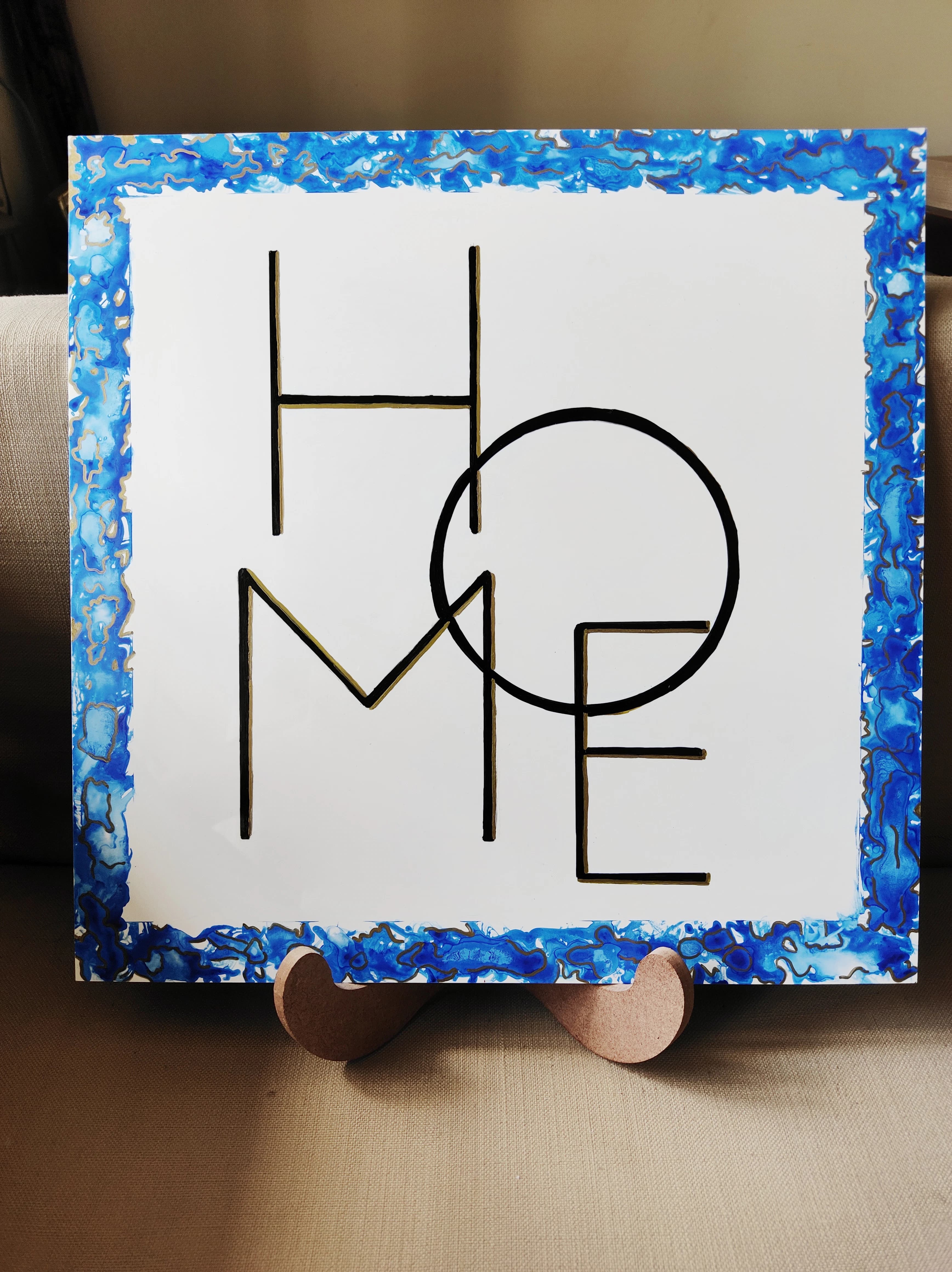 "HOME" sign