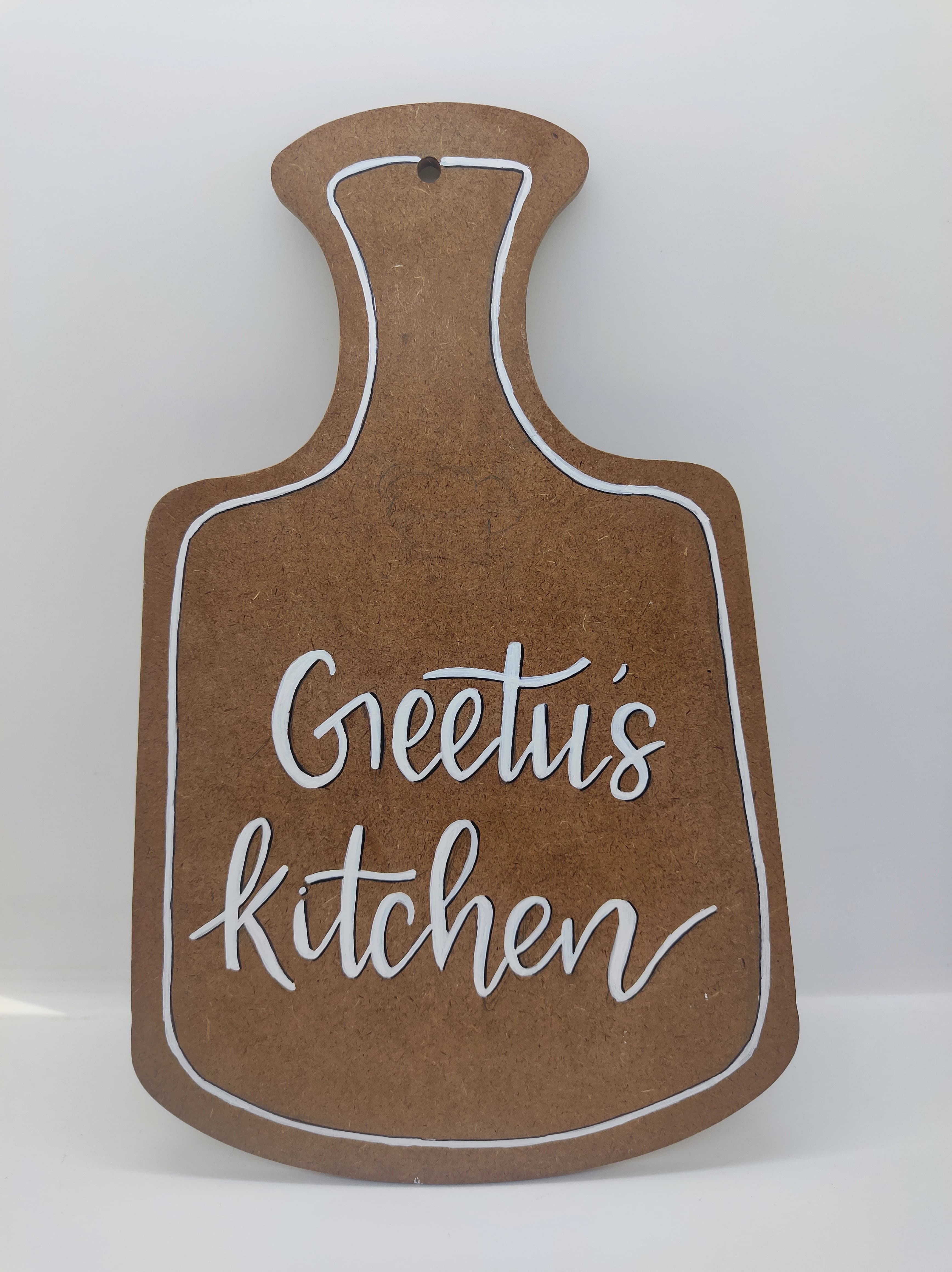 Wooden Kitchen Sign